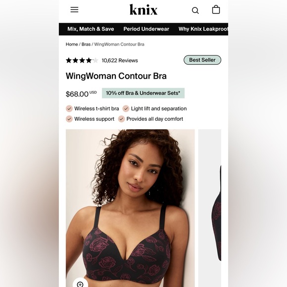 Knix WingWoman Contour Bra new with tags! Size 38B - Picture 6 of 15